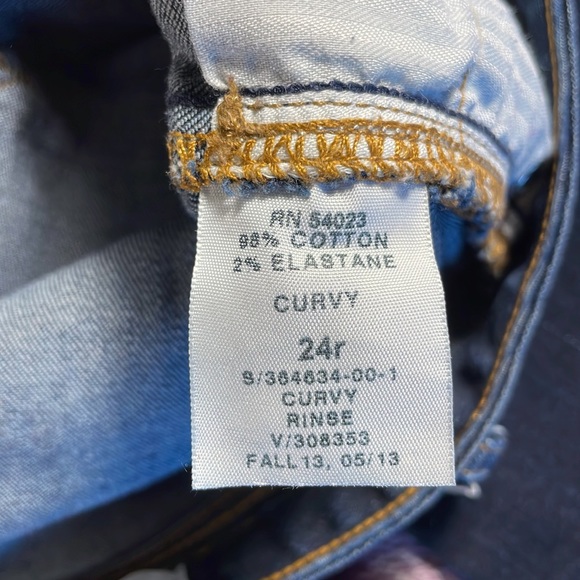 Gap 1969 curvy bootcut dark wash jeans sz 24r - Picture 4 of 10